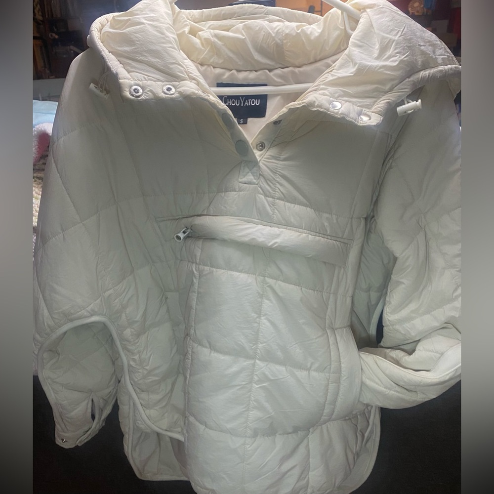 White Chou yatou pullover jacket